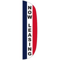 "NOW LEASING" 3' x 12' Stationary Message Flutter Flag